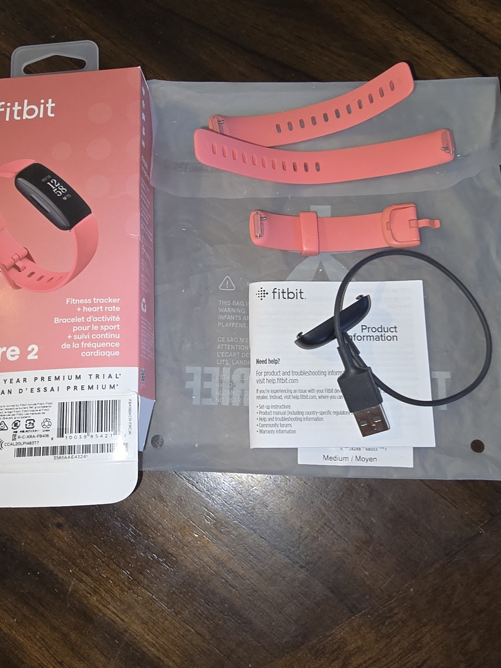 fitbit Inspire 2 Pink Fitness Tracker Parts Only